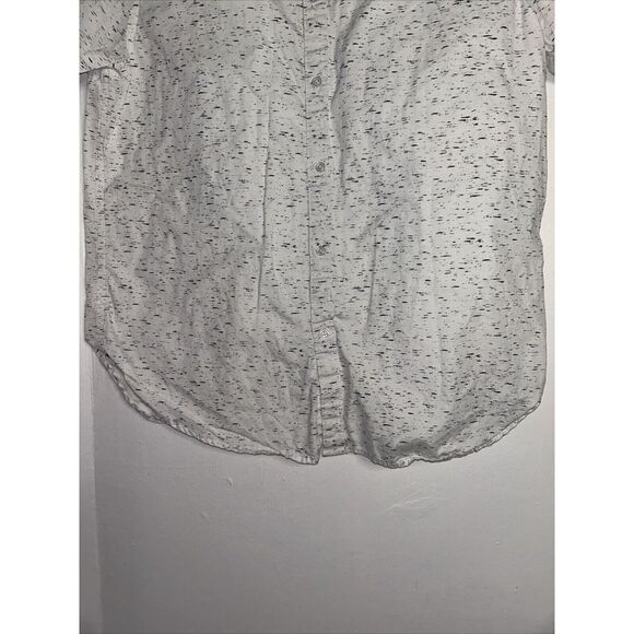 Denim & Flower Ricky Singh Mens Shirt, sz L, white with black pattern. EUC! - Picture 4 of 6